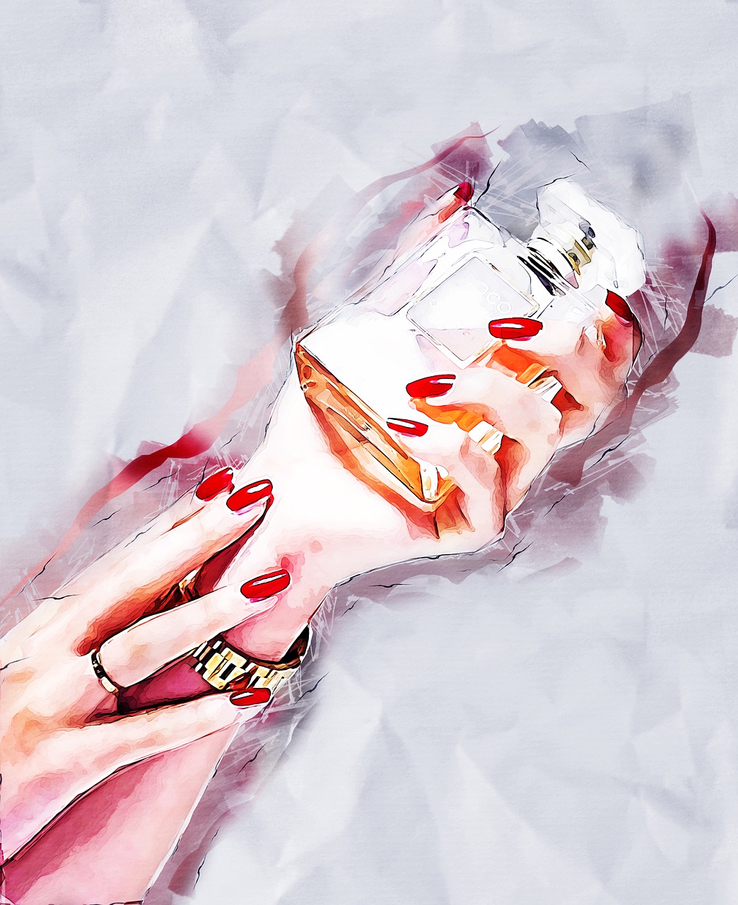 perfume, smell, hand